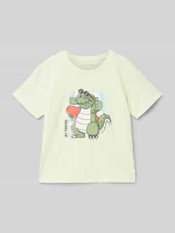 Tom Tailor Oversized T-shirt van puur katoen met motiefprint