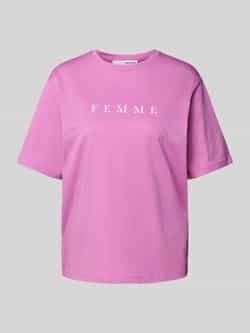 Selected Femme Oversized T-shirt met labelprint model 'VILJA'