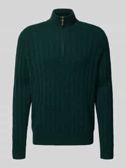 Polo Ralph Lauren Gebreide pullover van kasjmier met opstaande kraag en ritssluiting
