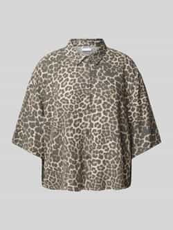 Jake*s Casual Relaxed fit overhemdblosue met 1 2-mouwen