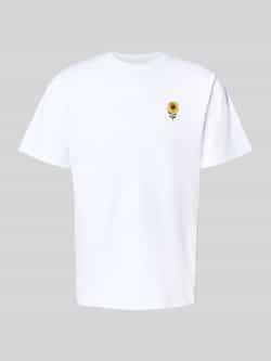 Forét-shirt met motiefstitching model 'TOURNESOL'