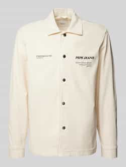 Pepe Jeans Regular fit jeansjack met labelstitching