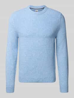 BRAX Gebreide pullover met ribboorden model 'Rick'