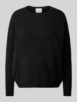Kujten Gebreide pullover met labelstitching model 'AMELIE'