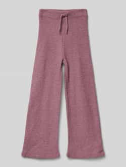 S.Oliver RED LABEL Regular fit gebreide broek met wijde pijpen