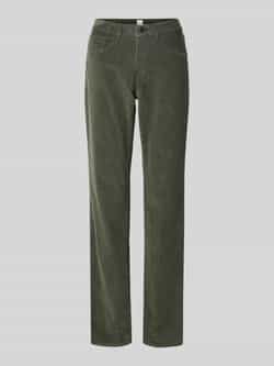 BRAX Slim fit corduroy broek in 5-pocketmodel model 'Carola'