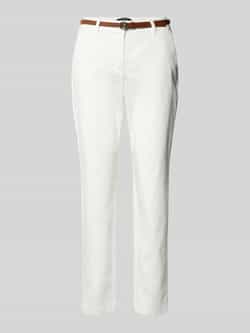 comma Slim fit broek met riem