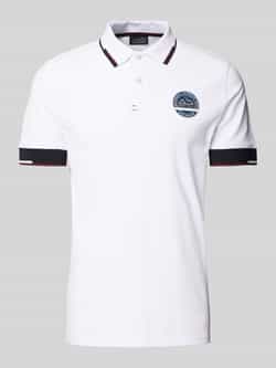 Christian Berg Men Slim fit poloshirt met printdetail