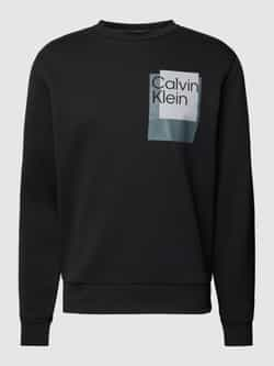 CK Calvin Klein Sweatshirt met labelprint model 'OVERLAY BOX'