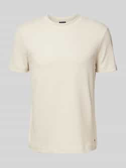 JOOP! Collection T-shirt met geribde ronde hals model 'Brandon'
