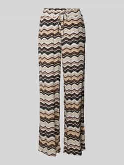 Zero Broek van viscose met elastische band
