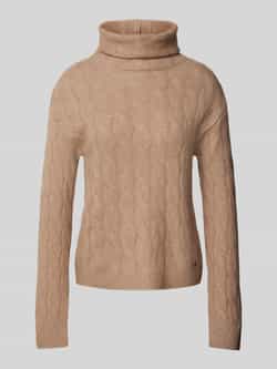 Monari Gebreide pullover met ribboorden