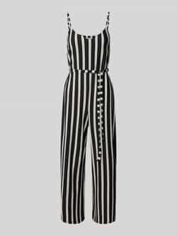 Jake*s Casual Jumpsuit in viscosemix met spaghettibandjes en strikceintuur