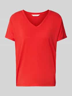 MSCH Copenhagen T-shirt met V-hals model 'Fenya'