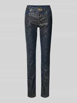 MAC Slim fit jeans met knoop- en ritssluiting