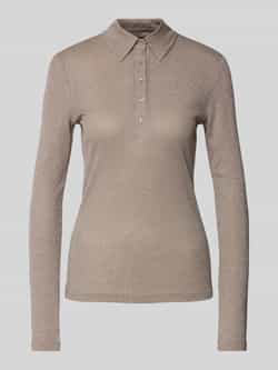 Opus Shirt met lange mouwen en korte knoopsluiting model 'Sapippa'
