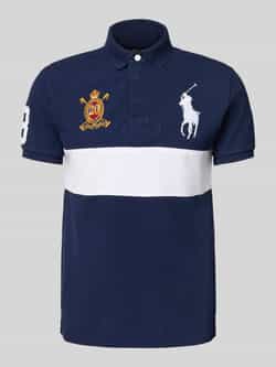 Polo Ralph Lauren Custom slim fit poloshirt met blinde knoopsluiting
