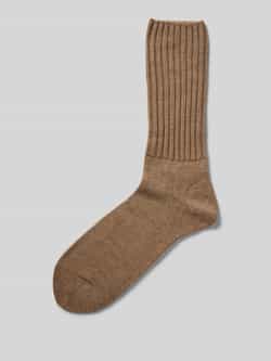 Falke Sokken van scheerwolmix met labeldetail model 'Nelson'