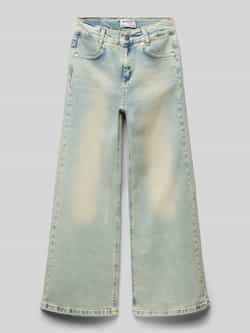 Blue Effect Wide leg jeans met labelpatch