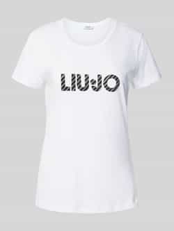 Liu Jo White T-shirt met labelprint