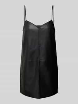 EDITED Mini-jurk in leerlook model 'Ellis'