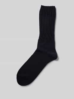 Falke Sokken van scheerwolmix met labeldetail model 'Nelson'