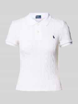 Ralph Lauren Witte Katoenen Polo voor Dames met Iconisch Ponylogo White Dames