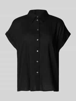 Tom Tailor Loose fit blousetop van mix van linnen en viscose