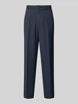 Scotch & Soda Straight fit stoffen broek met persplooien