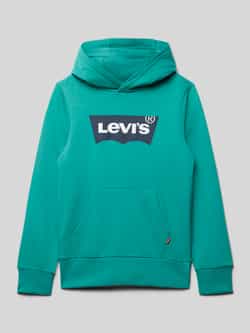 Levi s Kids Hoodie met labelprint model 'BATWING'