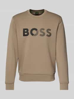 BOSS Green Sweatshirt met labelprint