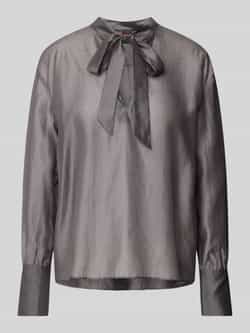Stefanel Regular fit blouse met strikdetail