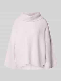 Comma Oversized wollen pullover van viscose met kimonomouwen
