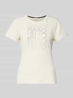 LIU JO SPORT T-shirt met strass-steentjes