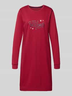 Happy shorts Regular fit nachthemd met all-over motiefprint model 'XMAS'