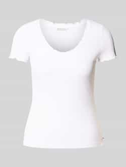 Tom Tailor Denim Regular fit T-shirt met wafelstructuur