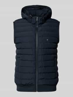 Tommy Hilfiger Regular fit bodywarmer met afneembare capuchon