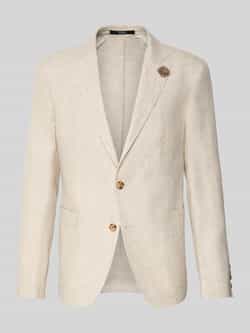JOOP! Collection Slim fit 2-knoops colbert van linnen model 'Hoverest'