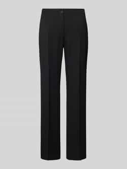 TONI Straight leg stoffen broek met persplooien