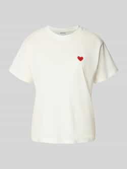 Jake*s Casual Pyjamabovendeel met motiefstitching