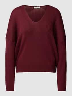 Liu Jo White Gebreide pullover met V-hals