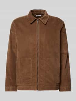 Knowledge Cotton Apparel Corduroy jack met kentkraag
