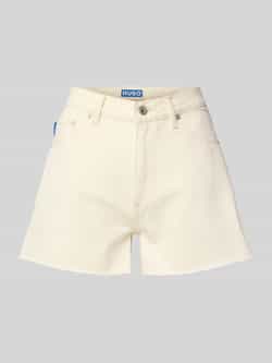 Hugo Blue Korte jeans met labeldetail model 'Gimusa'