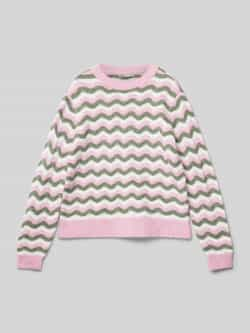 KIDS ONLY Trui met ronde hals KOGLIA L S O-NECK STRIPE KNT