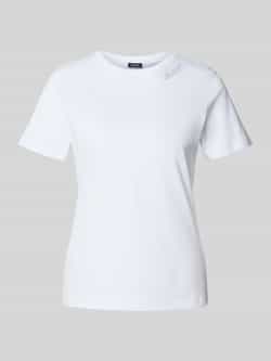Joop! T-shirt met strass-steentjes en ronde hals