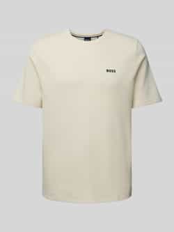 Boss T-shirt met labelstitching