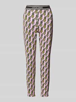 Marc Cain Slim fit stoffen broek met vaste persplooien