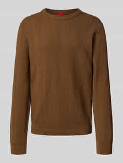 HUGO Regular fit gebreide pullover van puur katoen model 'SIMO'