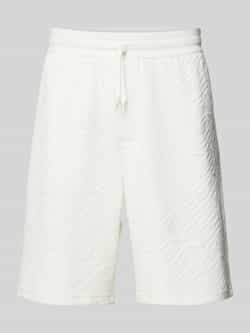 Armani Exchange Regular fit sweatshorts met labelprint en viscose