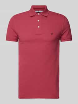 Tommy Hilfiger Slim fit poloshirt met labelstitching